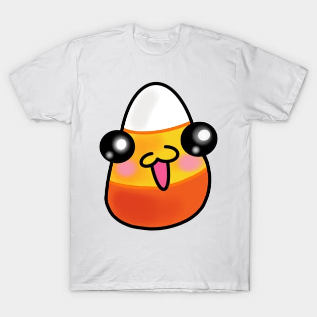 Happy Candy Corn T-Shirt by NinjaSquirell